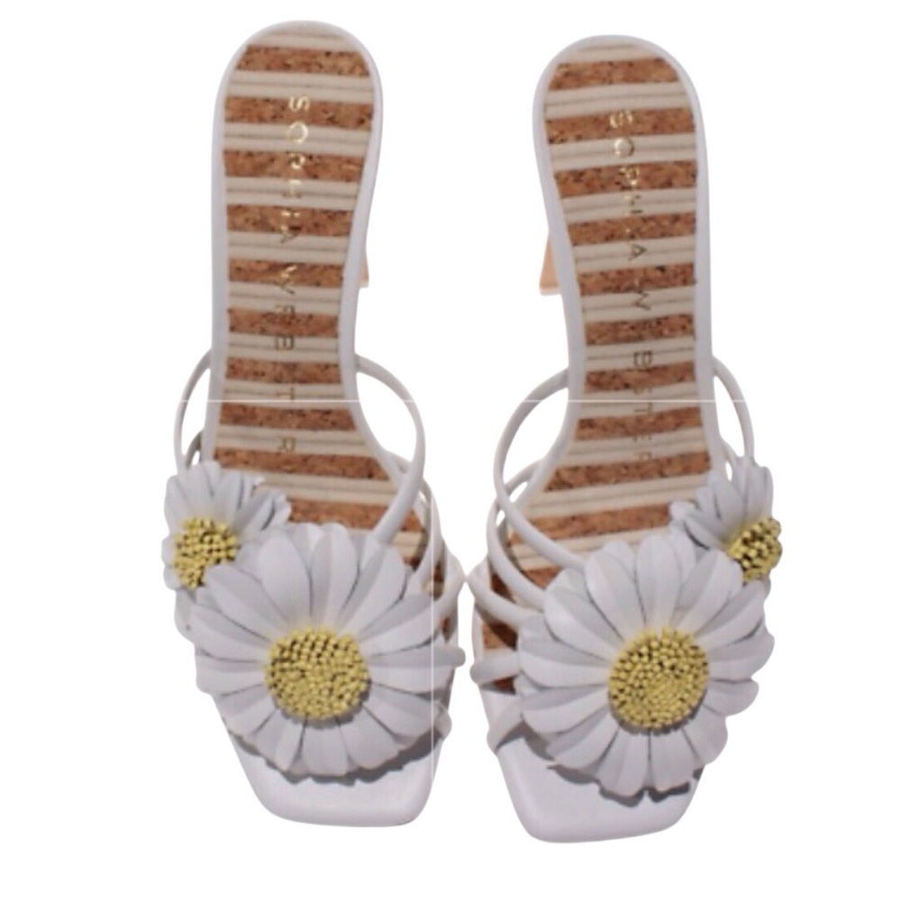 Sophia Webster Margarita Mid Mule Heeled Sandals Daisy Size-9.5/40 NIB - Picture 3 of 8